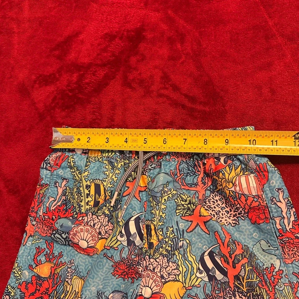 Boardies Kids Blue Coral Reef Tropical Fish Swim Trunks‎ Shorts Size 5-6Y